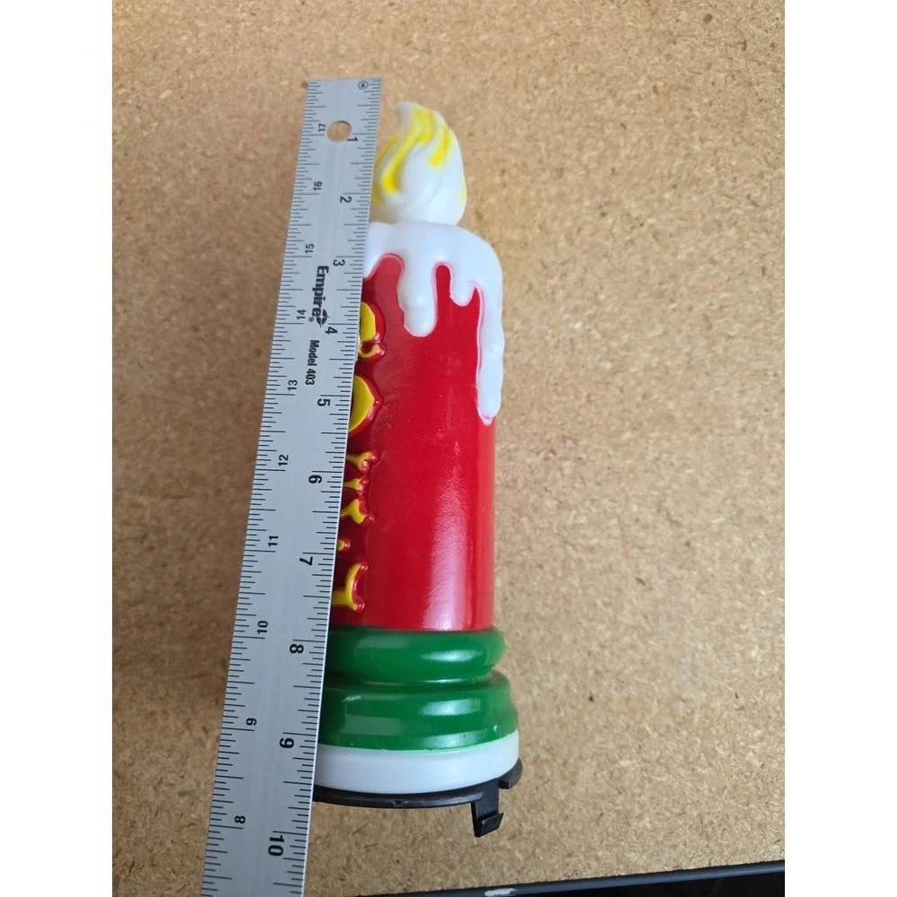 NOEL‎ CANDLE Vintage 1995 Plastic Blow Mold 10